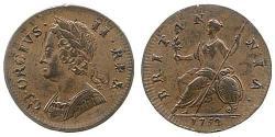 1/2 Пені Королівство Великобританія (1707-1801) Мідь Георг II (1683-1760)