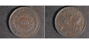 1/2 Пені Острів Святої Єлени (1981 - ) Мідь 