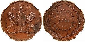 1/2 Пені Острів Святої Єлени (1981 - ) Мідь 