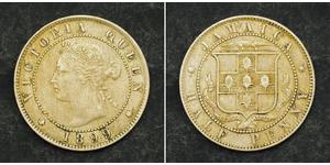 1/2 Пені Ямайка (1962 - ) Нікель/Мідь Вікторія (1819 - 1901)