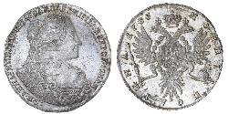 1/2 Рубль Российская империя (1720-1917) Серебро Анна Иоанновна (1693-1740)