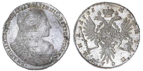 1/2 Рубль Російська імперія (1720-1917) Срібло Анна Іванівна (1693-1740)