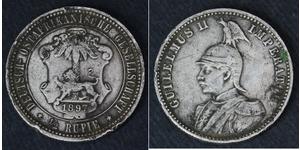 1/2 Рупия Германская Восточная Африка (1885-1919) Серебро 