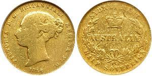 1/2 Соверен Австралія (1788 - 1939) Золото Вікторія (1819 - 1901)