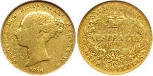 1/2 Соверен Австралія (1788 - 1939) Золото Вікторія (1819 - 1901)