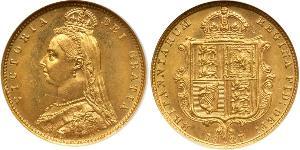 1/2 Соверен Австралія (1788 - 1939) Золото Вікторія (1819 - 1901)