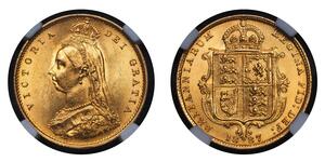 1/2 Соверен Велика Британія  Золото Вікторія (1819 - 1901)