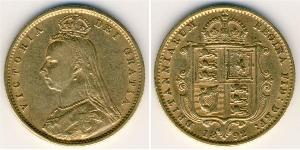 1/2 Соверен Великобритания  Золото Виктория (1819 - 1901)
