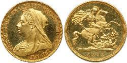 1/2 Соверен Сполучене королівство Великобританії та Ірландії (1801-1922) Золото Вікторія (1819 - 1901)