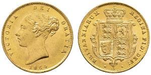 1/2 Соверен Сполучене королівство Великобританії та Ірландії (1801-1922) Золото Вікторія (1819 - 1901)