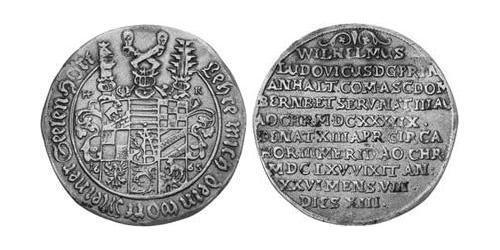 1/2 Талер Ангальт-Кётен (1603 -1853) Серебро 