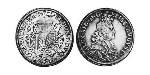 1/2 Талер Аугсбург (1276 - 1803) Серебро Александр Сигизмунд Нойбургский (1663–1737)