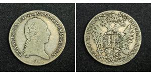1/2 Талер Австрійська імперія (1804-1867) Срібло Francis II, Holy Roman Emperor (1768 - 1835)