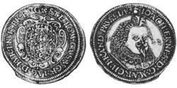 1/2 Талер Ансбах (1398–1792) Срібло Joachim Ernst, Margrave of Brandenburg-Ansbach (1583 – 1625)