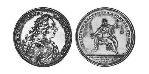 1/2 Талер Ансбах (1398–1792) Срібло Charles William Frederick, Margrave of Brandenburg-Ansbach (1712 – 1757)