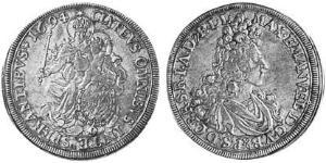 1/2 Талер Баварія (курфюрство) (1623 - 1806) Срібло 