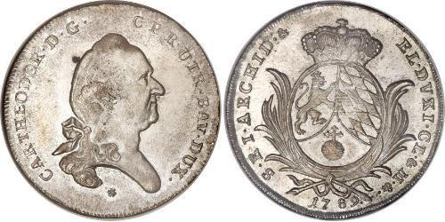 1/2 Талер Баварія (курфюрство) (1623 - 1806) Срібло Charles Theodore, Elector of Bavaria (1724 - 1799)