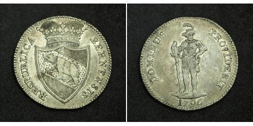 1/2 Талер / 20 Батц Швейцария Серебро 