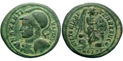 1/2 Фоллис Западная Римская империя (285-476) Бронза Максенций (278-312)
