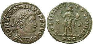 1/2 Фоллис Римская империя (27BC-395) Бронза Константин I (272 - 337)