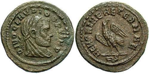 1/2 Фоллис Римская империя (27BC-395) Бронза Клавдий II  (213-270)