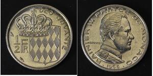 1/2 Франк Монако (1297 - ) Золото/Нікель 