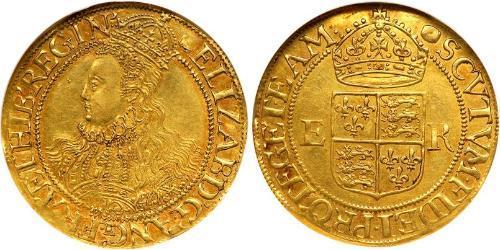 1/2 Фунт Королевство Англия (927-1649,1660-1707) Золото Елизавета I (1533-1603)