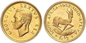 1/2 Фунт Південно-Африканська Республіка (1910 - ) Золото Георг VI (1895-1952)
