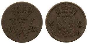 1/2 Цент Королевство Нидерланды (1815 - ) Медь Виллем III