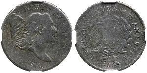 1/2 Цент США (1776 - ) Медь 