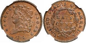 1/2 Цент США (1776 - ) Медь 
