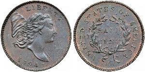 1/2 Цент США (1776 - ) Медь 