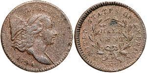 1/2 Цент США (1776 - ) Медь 