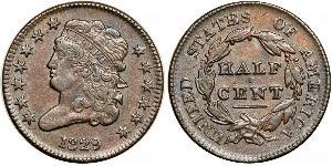 1/2 Цент США (1776 - ) Медь 