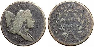 1/2 Цент США (1776 - ) Мідь 