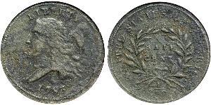 1/2 Цент США (1776 - ) Мідь 