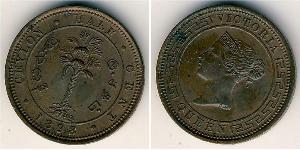 1/2 Цент Шрі-Ланка (1948 - ) Мідь Вікторія (1819 - 1901)