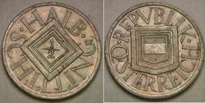1/2 Шилінг Перша Австрійська Республіка (1918-1934) Срібло 