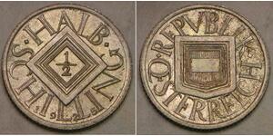 1/2 Шилінг Перша Австрійська Республіка (1918-1934) Срібло 