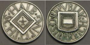 1/2 Шилінг Перша Австрійська Республіка (1918-1934) Срібло 