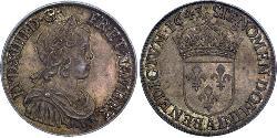1/2 Экю Королевство Франция (843-1791) Серебро Людовик XIV (1638-1715)