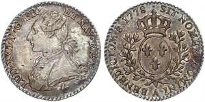 1/2 Экю Королевство Франция (843-1791) Серебро Людовик XVI (1754 - 1793)