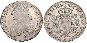 1/2 Экю Королевство Франция (843-1791) Серебро Людовик XVI (1754 - 1793)