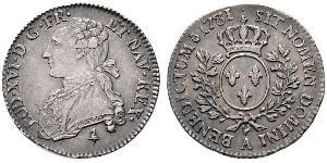 1/2 Экю Королевство Франция (843-1791) Серебро Людовик XVI (1754 - 1793)