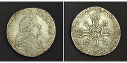 1/2 Экю Королевство Франция (843-1791) Серебро Людовик XIV (1638-1715)