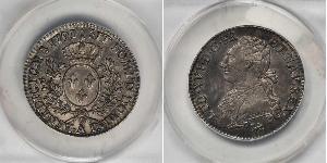 1/2 Экю Франкське королівство (843-1791) Срібло Людовик XVI (1754 - 1793)