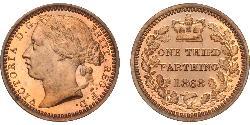 1/3 Farthing Reino Unido de Gran Bretaña e Irlanda (1801-1922) Bronce Victoria (1819 - 1901)