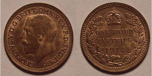 1/3 Farthing Reino Unido de Gran Bretaña e Irlanda (1801-1922) Bronce Jorge V (1865-1936)