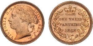 1/3 Farthing Vereinigtes Königreich von Großbritannien und Irland (1801-1922) Bronze Victoria (1819 - 1901)