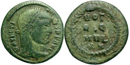 1/3 Follis Weströmisches Reich (285-476) Bronze Maxentius (278-312)